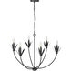Primrose 6 Light 30.5 inch Matte Black Chandelier Ceiling Light